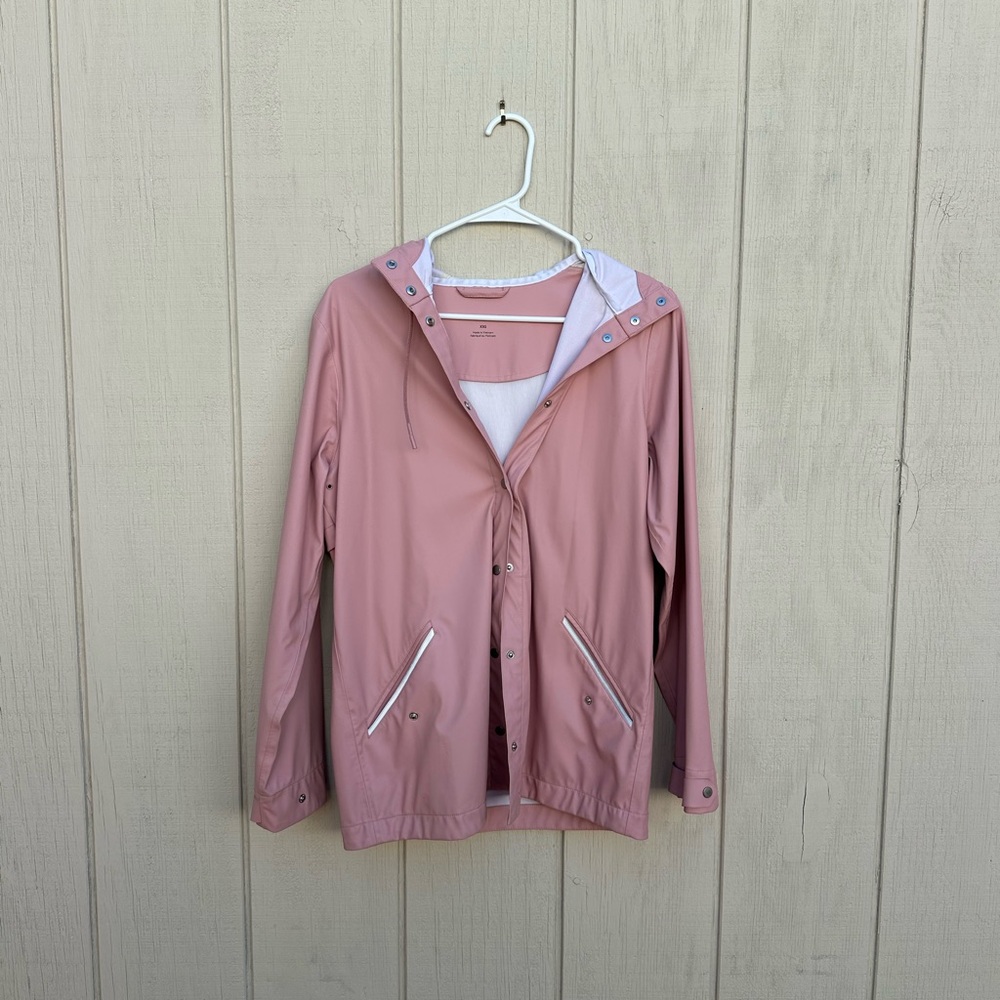 Babaton Light Pink Utility Rain Jacket